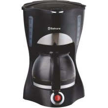 Кофеварка Sakura SA-6104B, 550Вт., 600мл., черный
